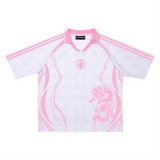 Japan 2006 'Dragon' Pink Football Shirt
